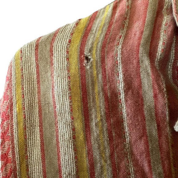 BRUNO Linen Short Sleeve Button Up Washable Linen VTG - Picture 5 of 6